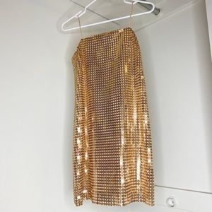 Sequin Gold Dress - worn once - practically new!